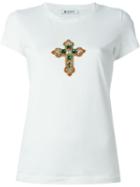 Dondup Embellished Cross Motif T-shirt