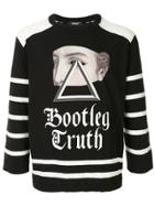 Undercover Striped 3/4 Sleeve T-shirt - Black