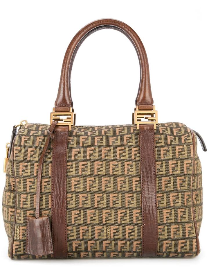 Fendi Vintage Zucchino Hand Bag - Brown