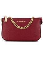Michael Michael Kors Jet Set Chain Clutch - Red