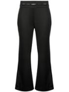 Alexis High-waisted Flared Trousers - Black