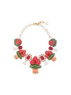Dolce & Gabbana Flower Pot Necklace - Red