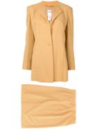 Céline Pre-owned Setup Suit Jacket Skirt - Brown
