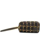Marni Marni X Porter Checked Wash Bag, Blue, Polyamide