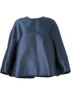 Yang Li Open Back 'couture' Top, Women's, Size: 44, Blue, Silk/cotton