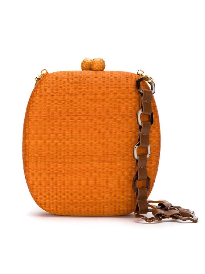 Serpui Straw Clutch - Yellow