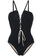 Zeus+dione - Patmos One-piece - Women - Polyamide/spandex/elastane - 40, Black, Polyamide/spandex/elastane