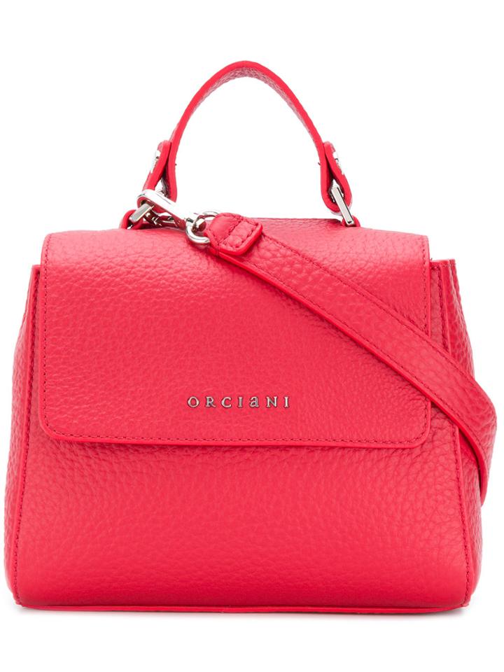 Orciani Logo Shoulder Bag - Red