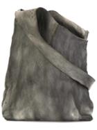 Ma+ Stitching Detail Shoulder Bag, Women's, Grey, Leather