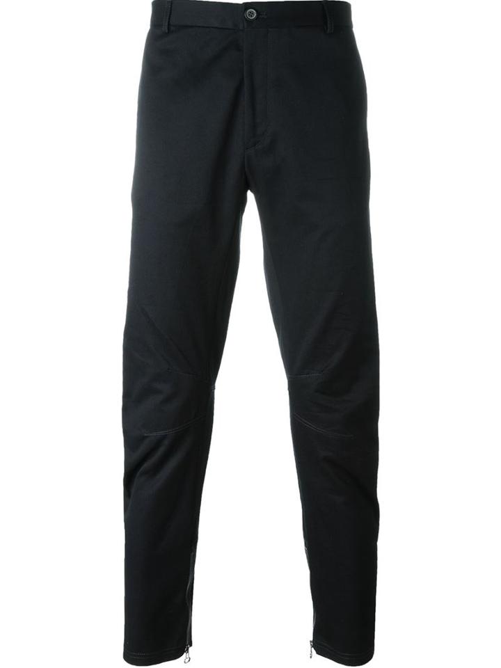 Lanvin Skinny Trousers, Men's, Size: 50, Blue, Cotton