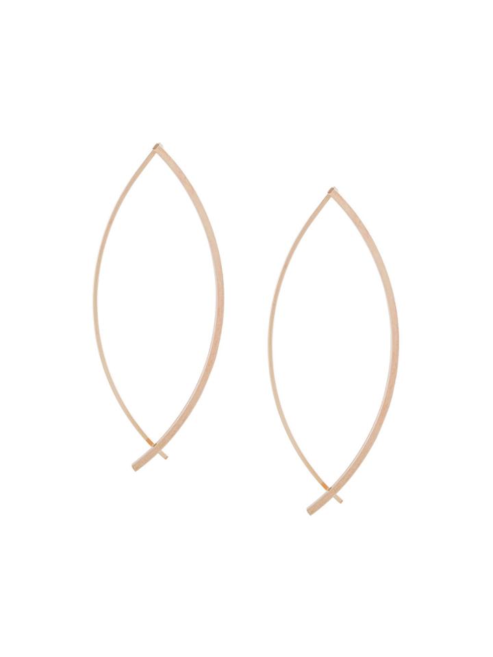 By Boe Broken Leaf Earrings - Metallic