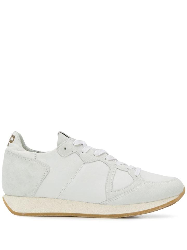 Philippe Model White Suede Sneakers