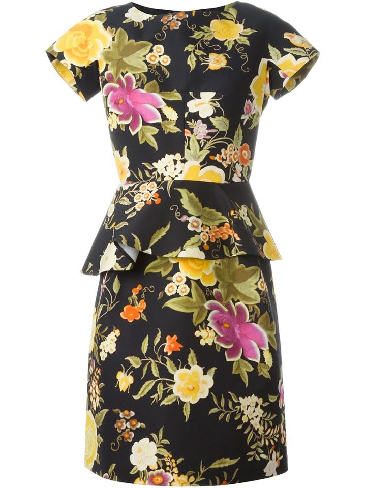 Etro Floral Print Structured Dress