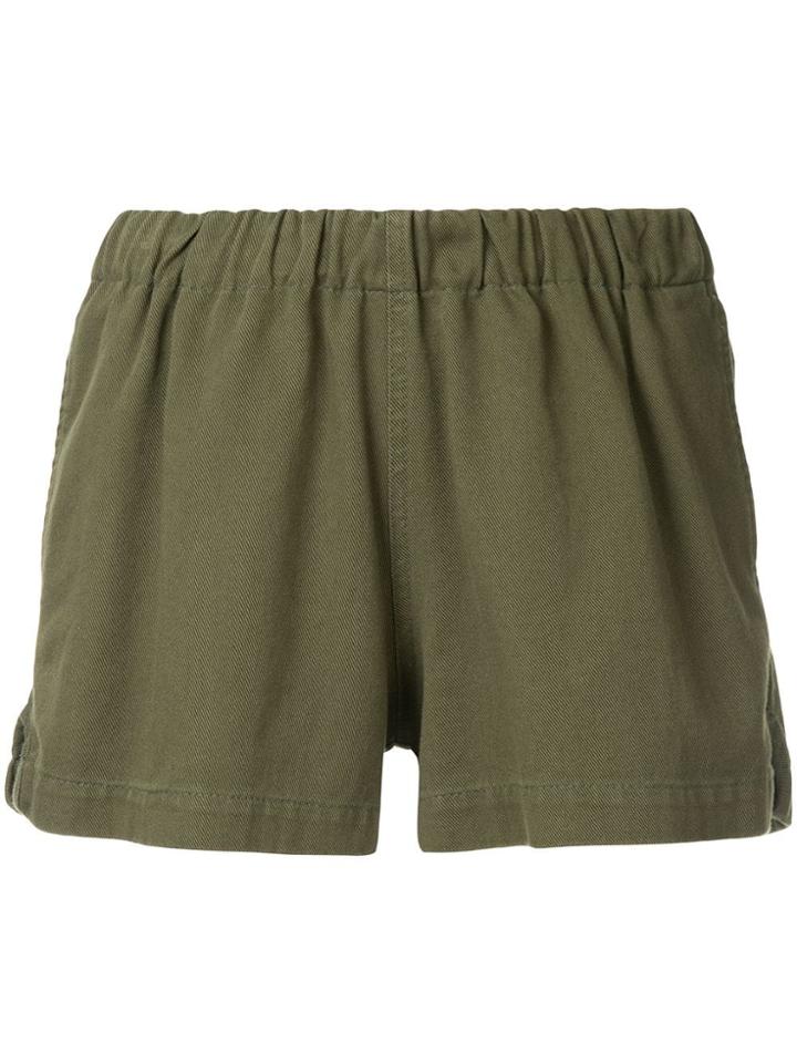 Bassike Elasticated Waist Shorts - Green