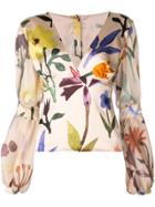Silvia Tcherassi Floral Print Blouse - Neutrals