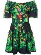 Dolce & Gabbana Cactus Print Dress - Black