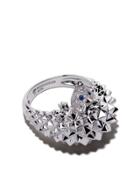 Boucheron 18kt White Gold Hans, The Hedgehog Sapphire And Diamond Ring