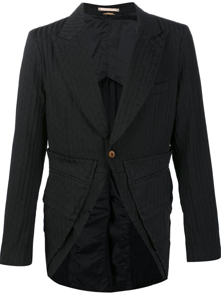 Comme Des Garçons Homme Plus Padded Jacket, Men's, Size: Large, Black, Polyester