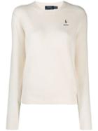 Polo Ralph Lauren Embroidered Polo Jumper - White