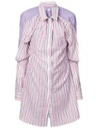 Y / Project Gathered Sleeves Shirt Dress - White