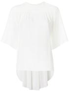 Chloé Cropped Sleeve Blouse - White