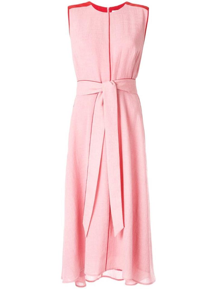 Cefinn Belted Midi Dress - Pink