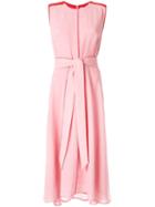 Cefinn Belted Midi Dress - Pink