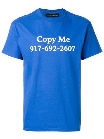Call Me 917 Copy Me T-shirt - Blue