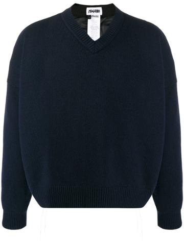 Magliano Padded V-neck Jumper - Blue