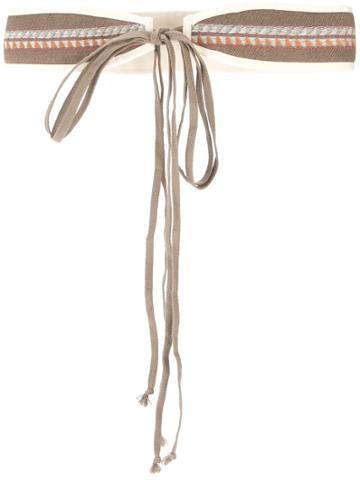 Seya. Embellished Belt - Brown