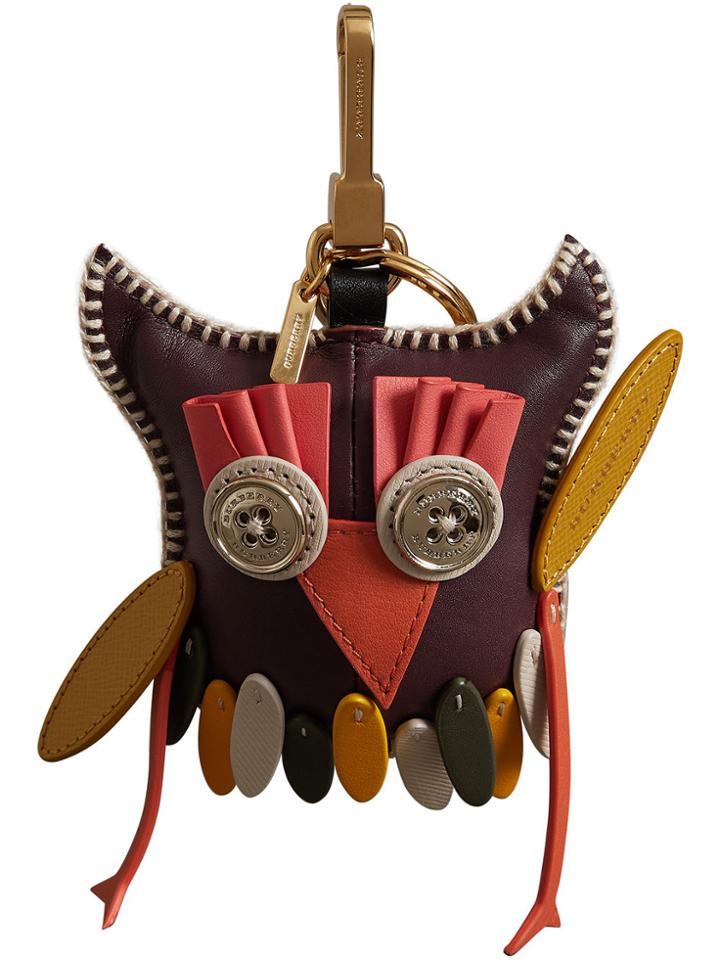 Burberry Mavis The Owl Leather Charm - Multicolour