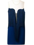 Stella Mccartney Giselle Fringed Dress - Blue