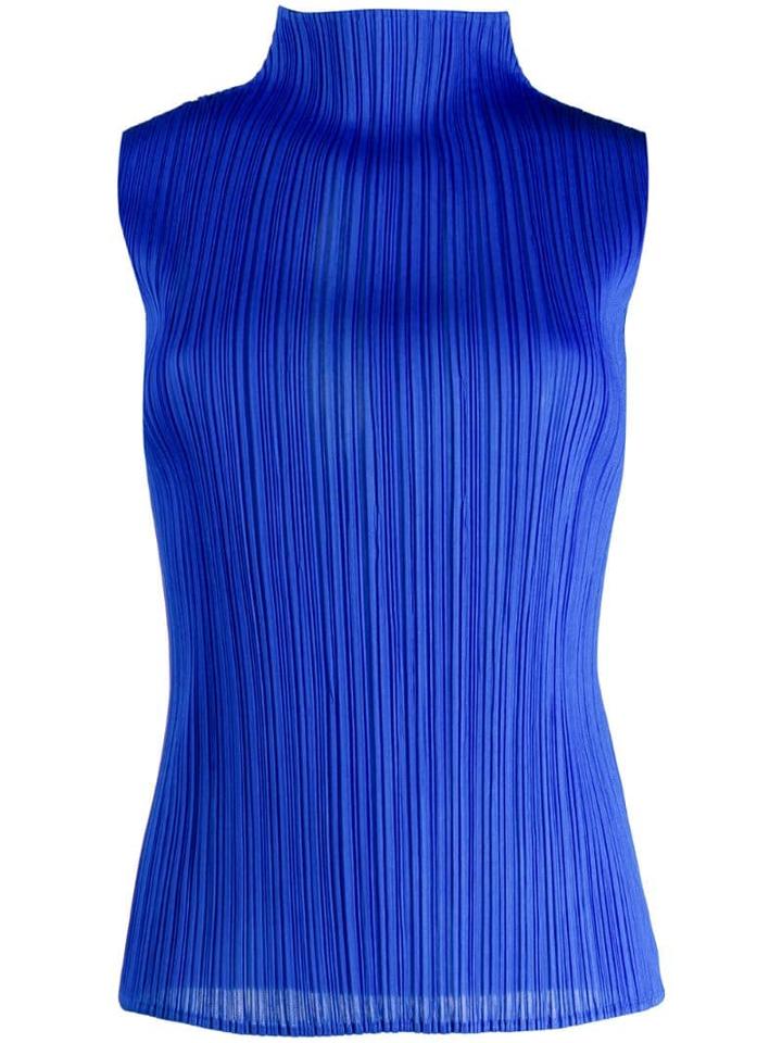 Pleats Please By Issey Miyake Pp98jk902shirt72 - Blue