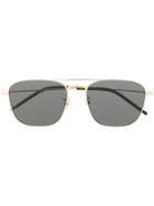 Saint Laurent Eyewear Sl309 Aviator-style Sunglasses - Gold