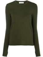 Paco Rabanne Logo Long Sleeve T-shirt - Green