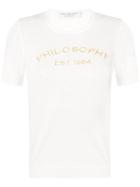 Philosophy Di Lorenzo Serafini Embroidered Logo T-shirt - White