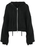 Unravel Project Hooded Zip Jacket - Black