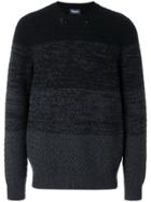 Drumohr Striped Jumper - Grey