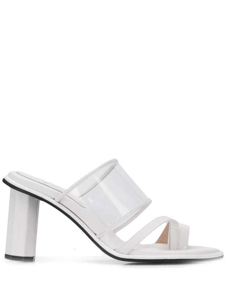 Suecomma Bonnie Transparent Strap Sandals - White