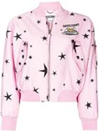 Moschino Star-print Bomber Jacket - Pink