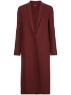 Des Prés Classic Single-breasted Coat - Red