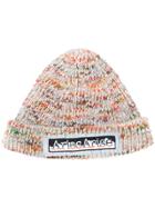 Aries Knitted Beanie Hat - Neutrals
