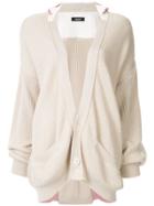 Undercover Cotton Layered Cardigan - Do Not Use - Beige