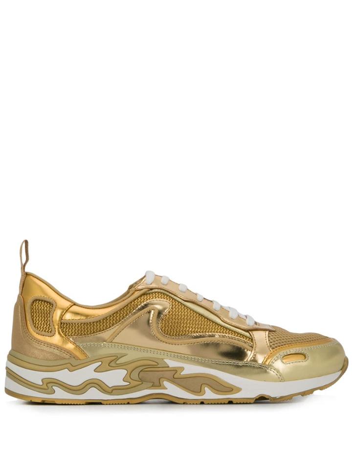 Sandro Paris Flame Sneakers - Gold