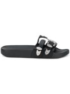 Dsquared2 Buckle Slide-ons - Black