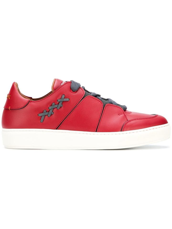 Ermenegildo Zegna Couture Tiziano Sneakers - Red