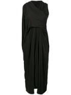Rick Owens Lilies Gathered-front Draped Dress - Black