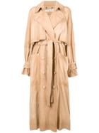 Golden Goose Deluxe Brand Double Breasted Trench Coat - Nude &