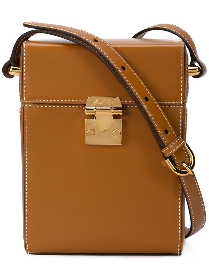 Mark Cross Box Shoulder Bag - Brown