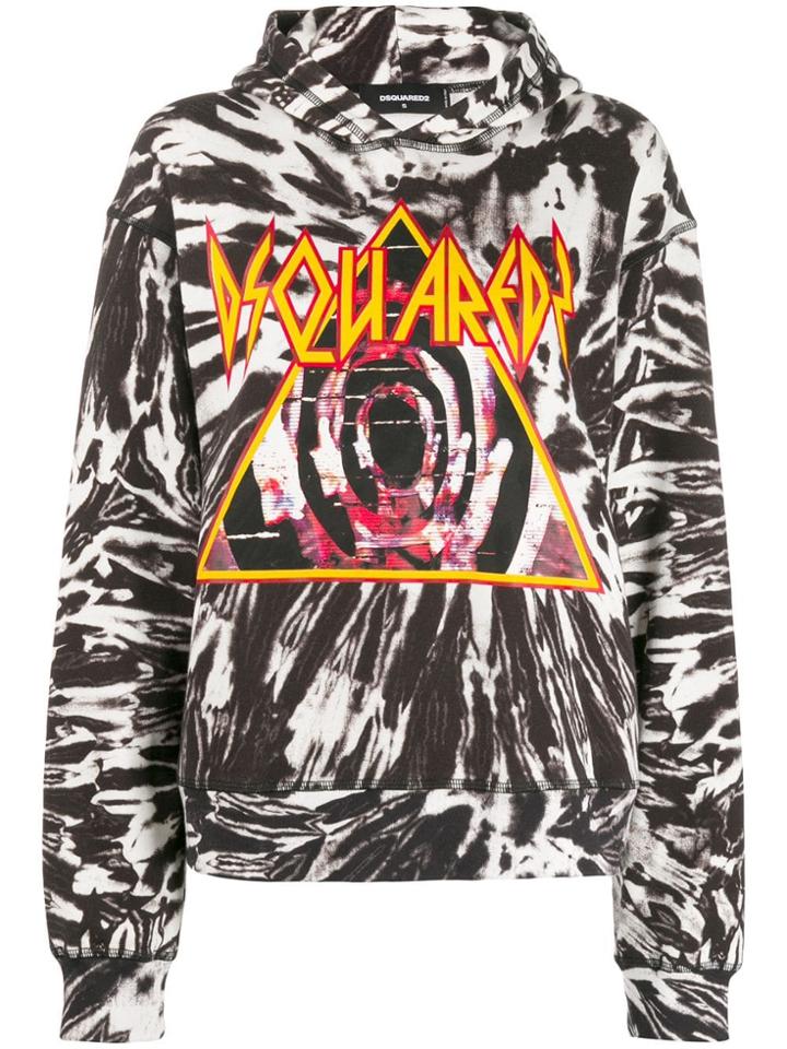 Dsquared2 Tie-de Logo Hoodie - Black